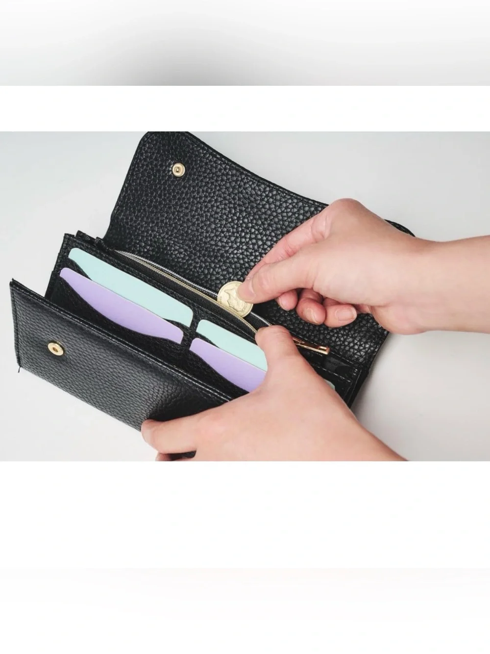 YOUNG OLSEN The DRYGOODS STORE WOMEN UNISEX BLACK WALLET -AUTHENTIC NEW-